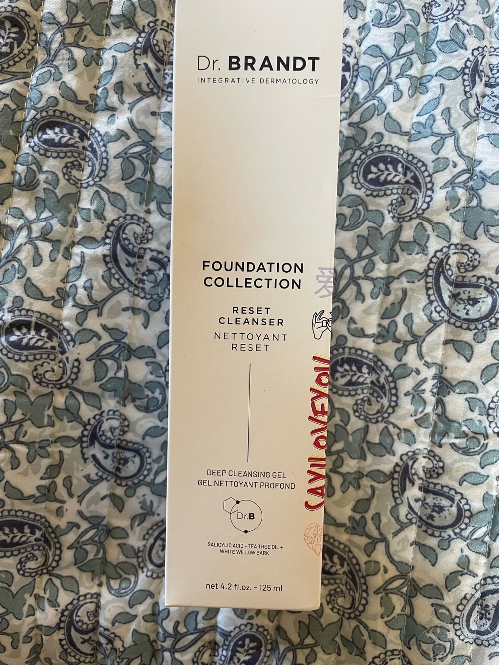 Dr. Brandt Reset Cleanser White with Red Accent
